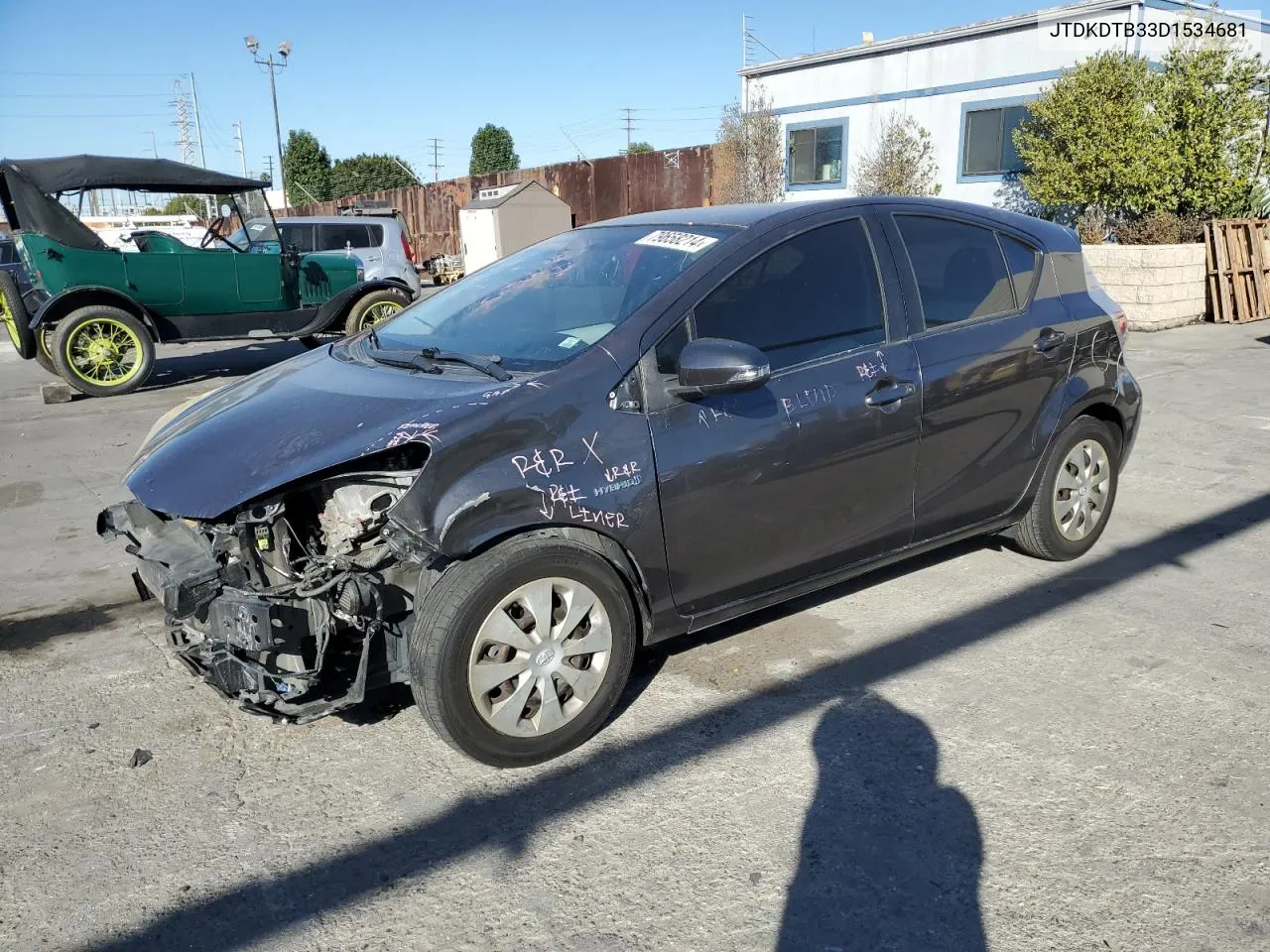 2013 Toyota Prius C VIN: JTDKDTB33D1534681 Lot: 79658214