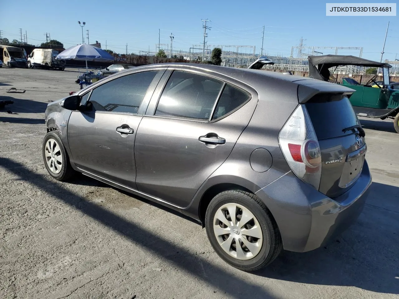 2013 Toyota Prius C VIN: JTDKDTB33D1534681 Lot: 79658214