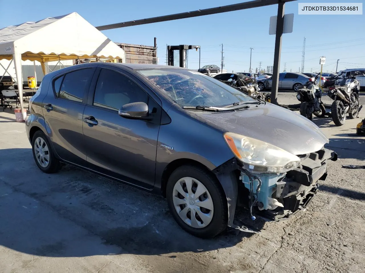 2013 Toyota Prius C VIN: JTDKDTB33D1534681 Lot: 79658214