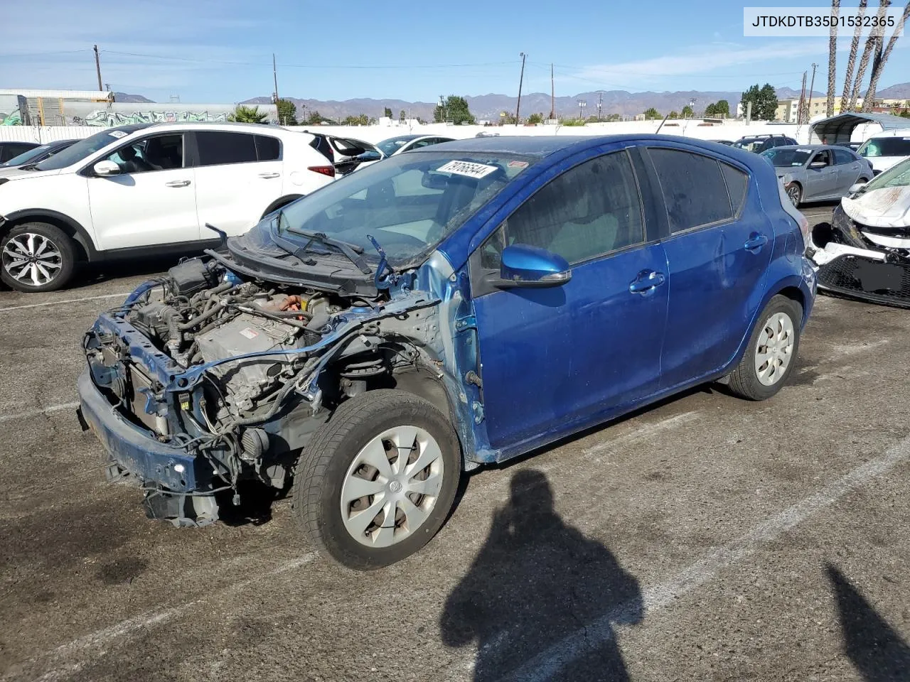 2013 Toyota Prius C VIN: JTDKDTB35D1532365 Lot: 79766544