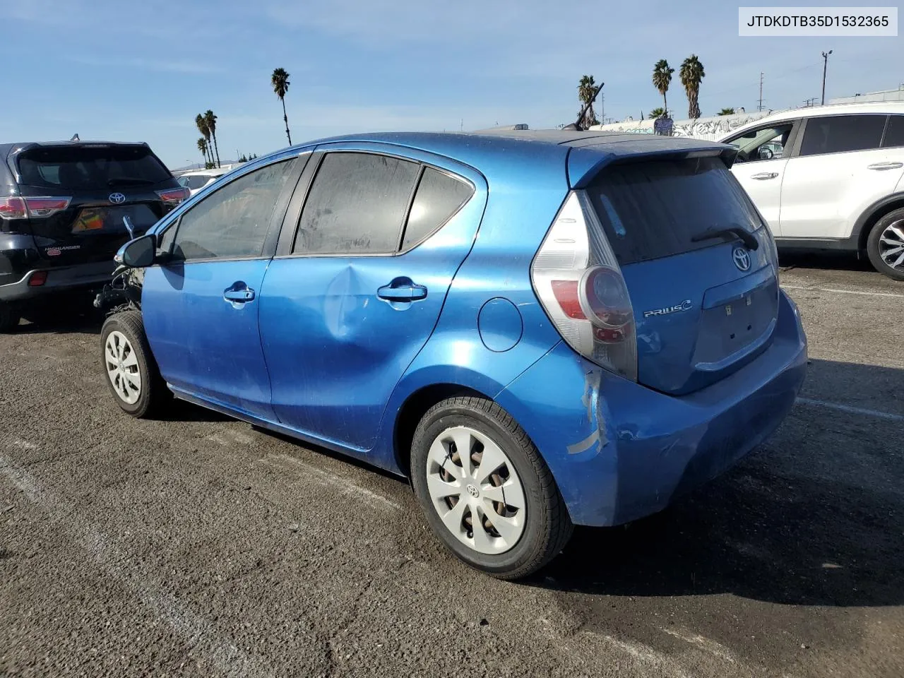 2013 Toyota Prius C VIN: JTDKDTB35D1532365 Lot: 79766544