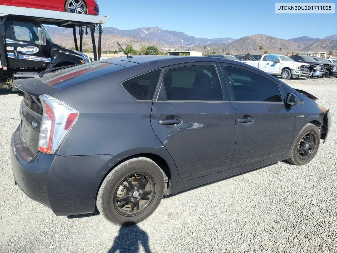 2013 Toyota Prius VIN: JTDKN3DU2D1711028 Lot: 79976554