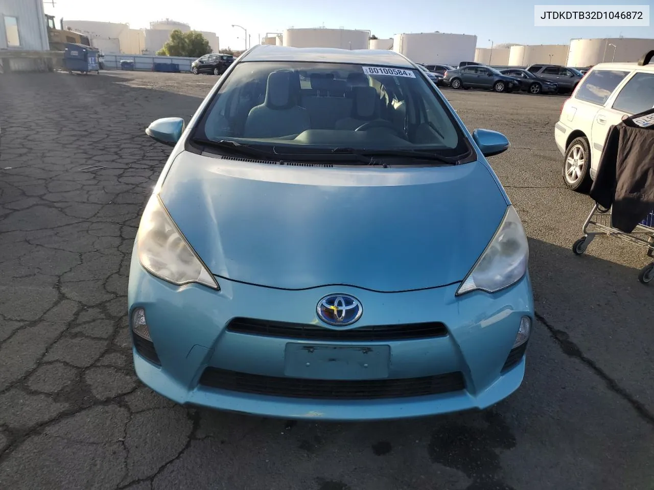 2013 Toyota Prius C VIN: JTDKDTB32D1046872 Lot: 80100584