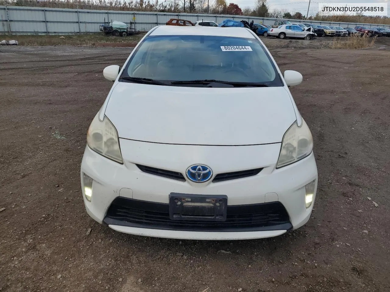 2013 Toyota Prius VIN: JTDKN3DU2D5548518 Lot: 80204644