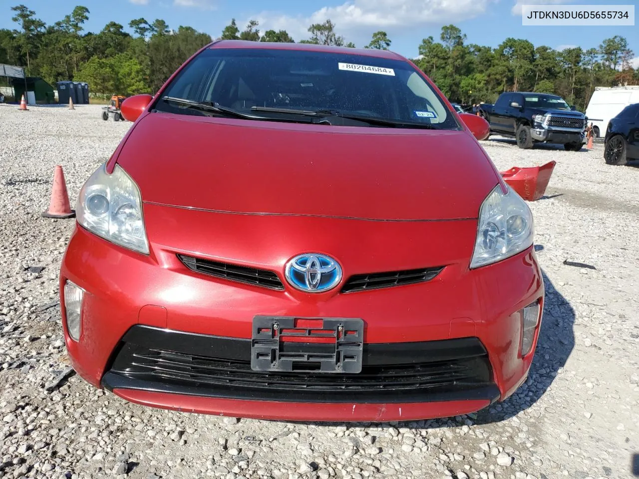 2013 Toyota Prius VIN: JTDKN3DU6D5655734 Lot: 80204684