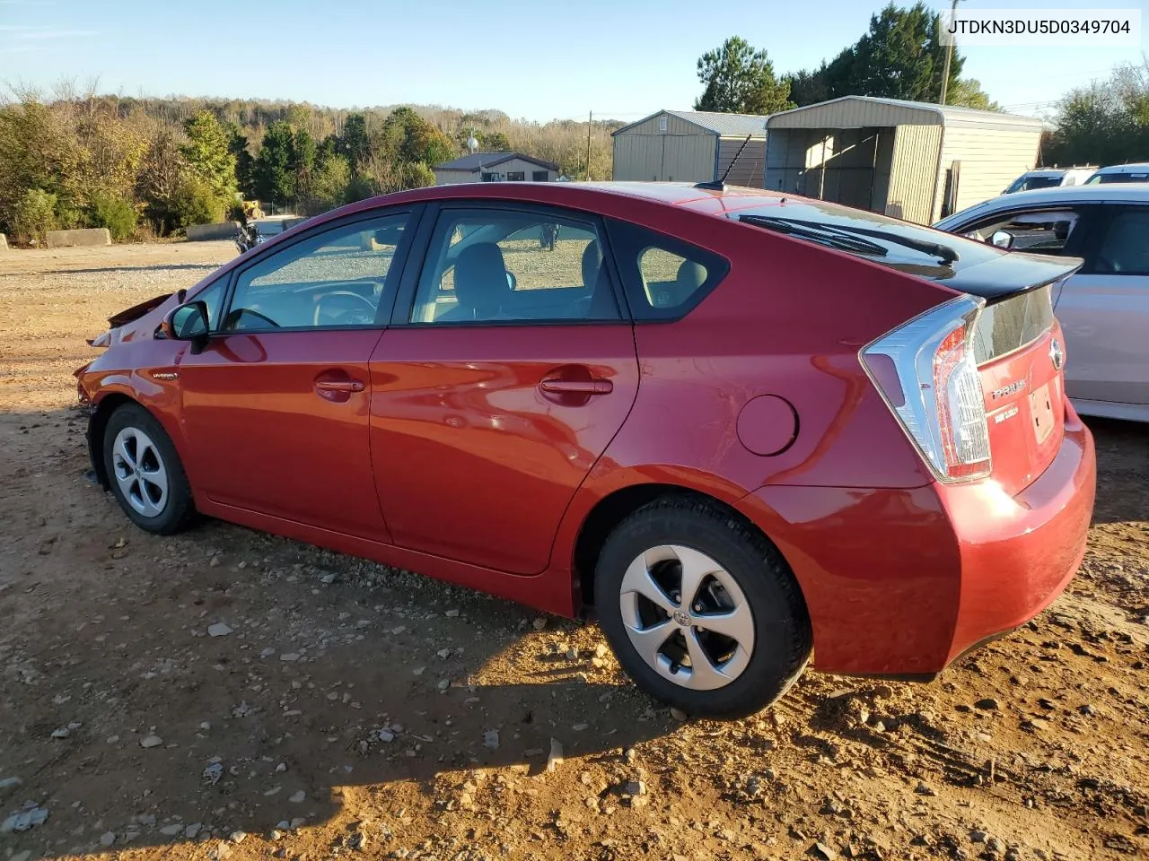 2013 Toyota Prius VIN: JTDKN3DU5D0349704 Lot: 80392114