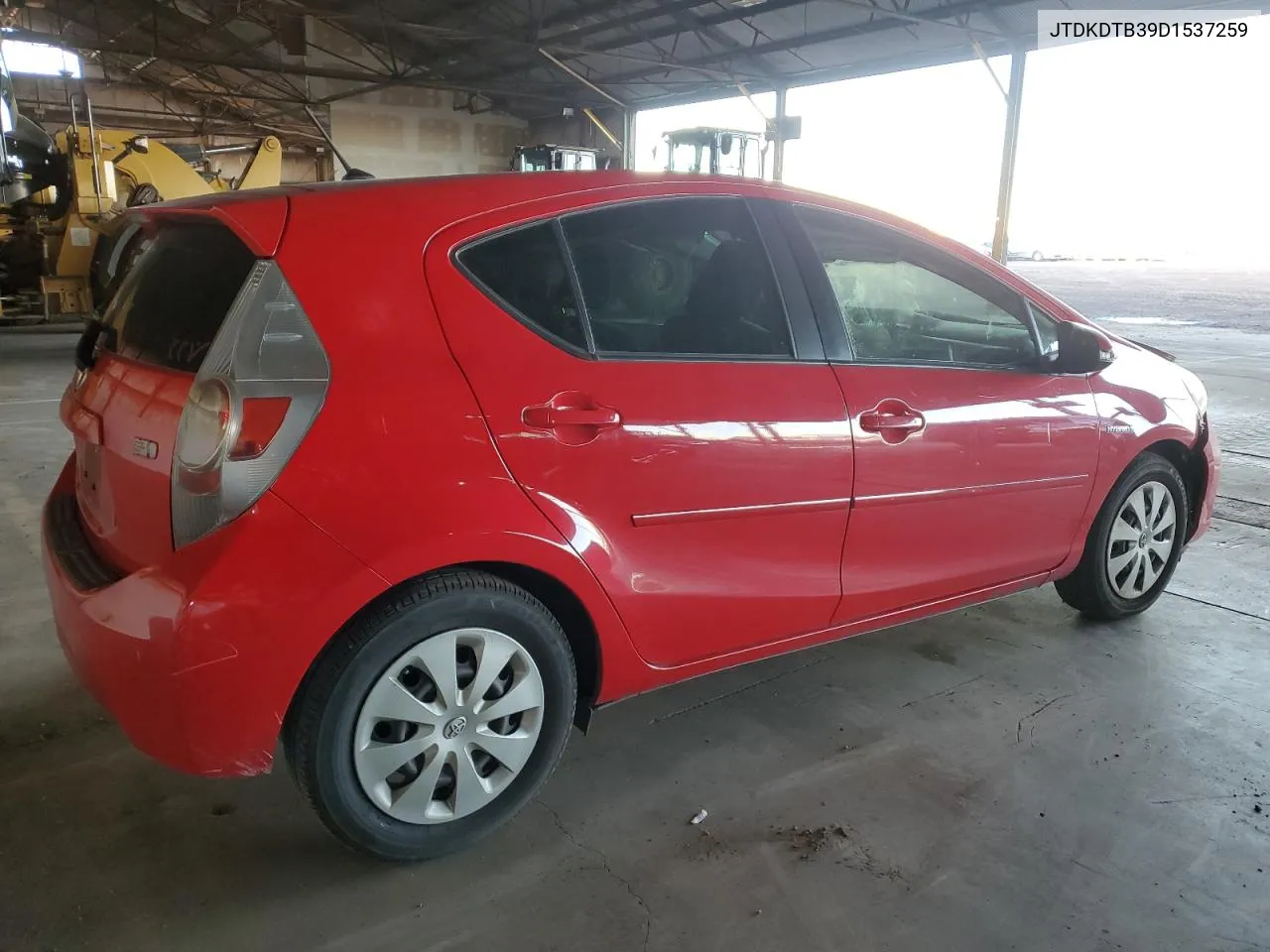 2013 Toyota Prius C VIN: JTDKDTB39D1537259 Lot: 80519264