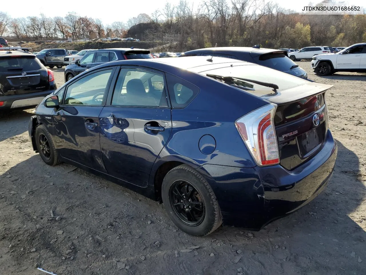 2013 Toyota Prius VIN: JTDKN3DU6D1686652 Lot: 80620124