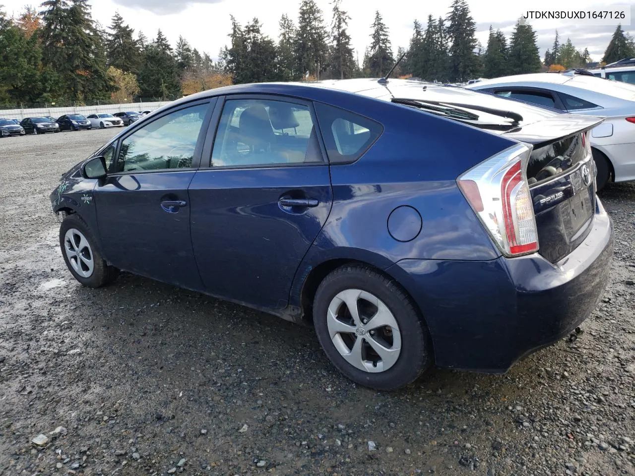 2013 Toyota Prius VIN: JTDKN3DUXD1647126 Lot: 80677514