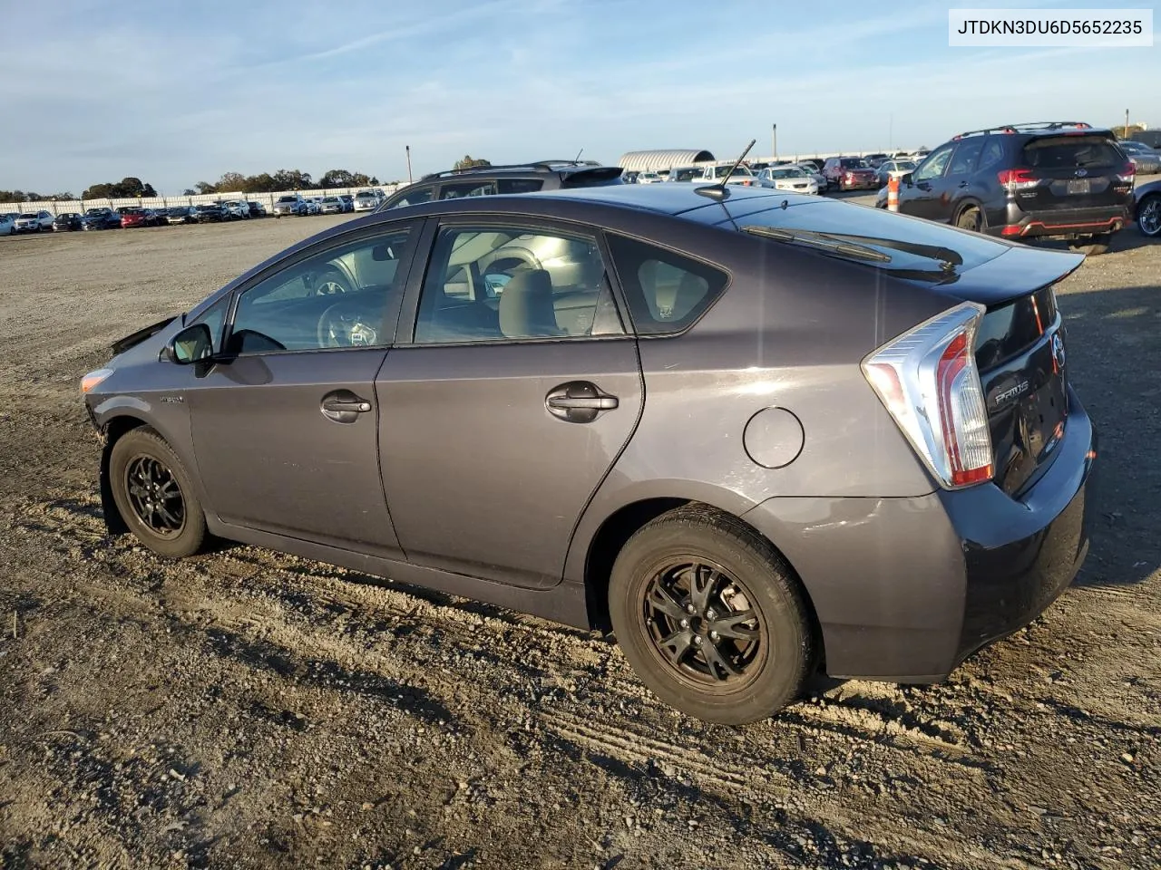 2013 Toyota Prius VIN: JTDKN3DU6D5652235 Lot: 80684384