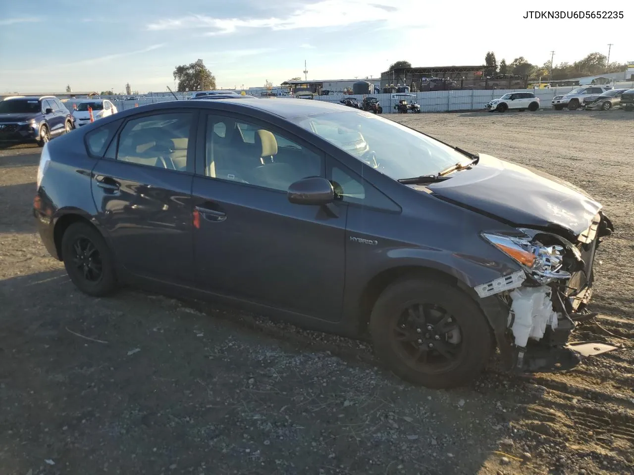 2013 Toyota Prius VIN: JTDKN3DU6D5652235 Lot: 80684384