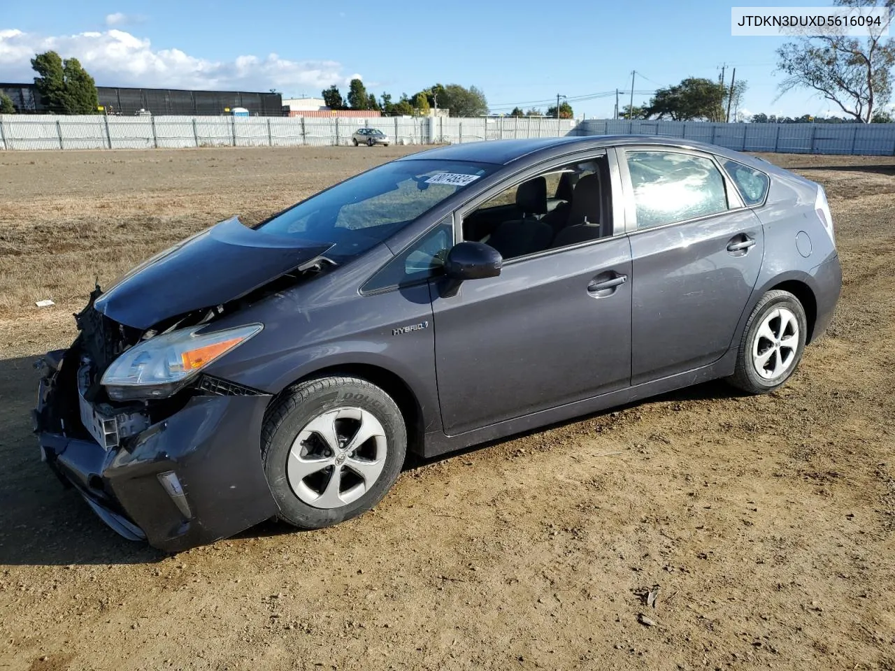 2013 Toyota Prius VIN: JTDKN3DUXD5616094 Lot: 80745824