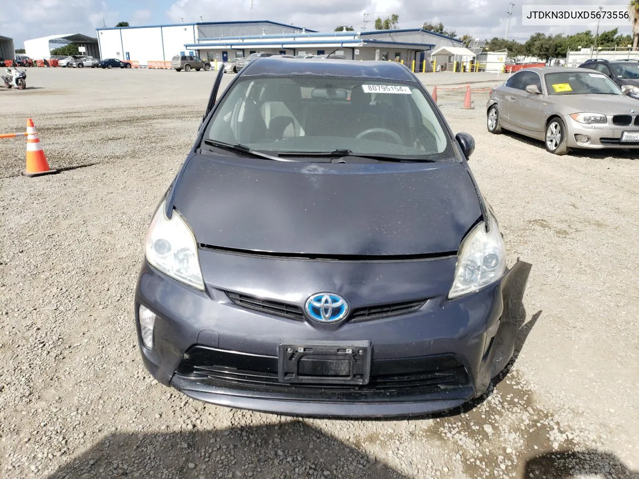 2013 Toyota Prius VIN: JTDKN3DUXD5673556 Lot: 80795154