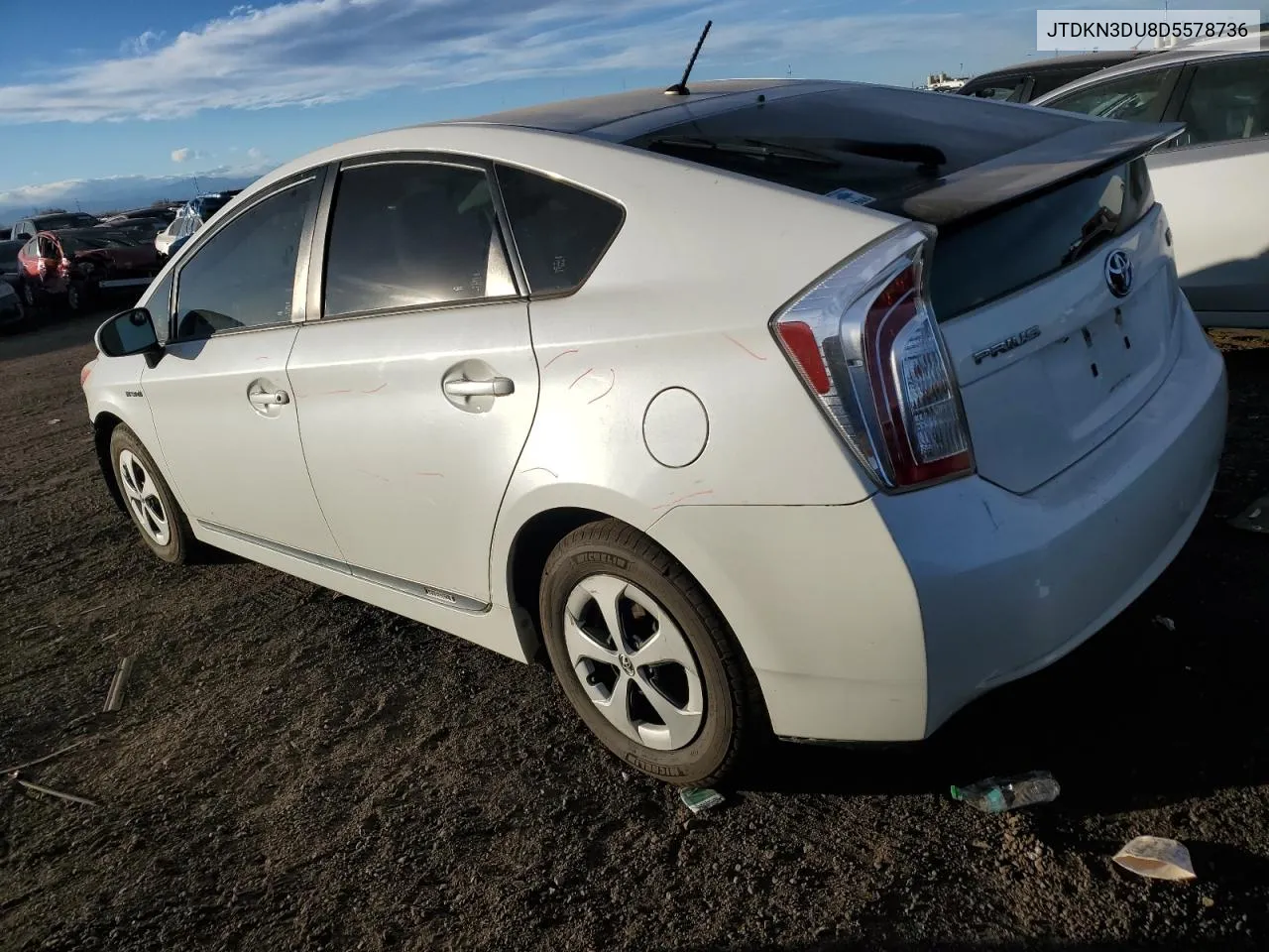 2013 Toyota Prius VIN: JTDKN3DU8D5578736 Lot: 80858964