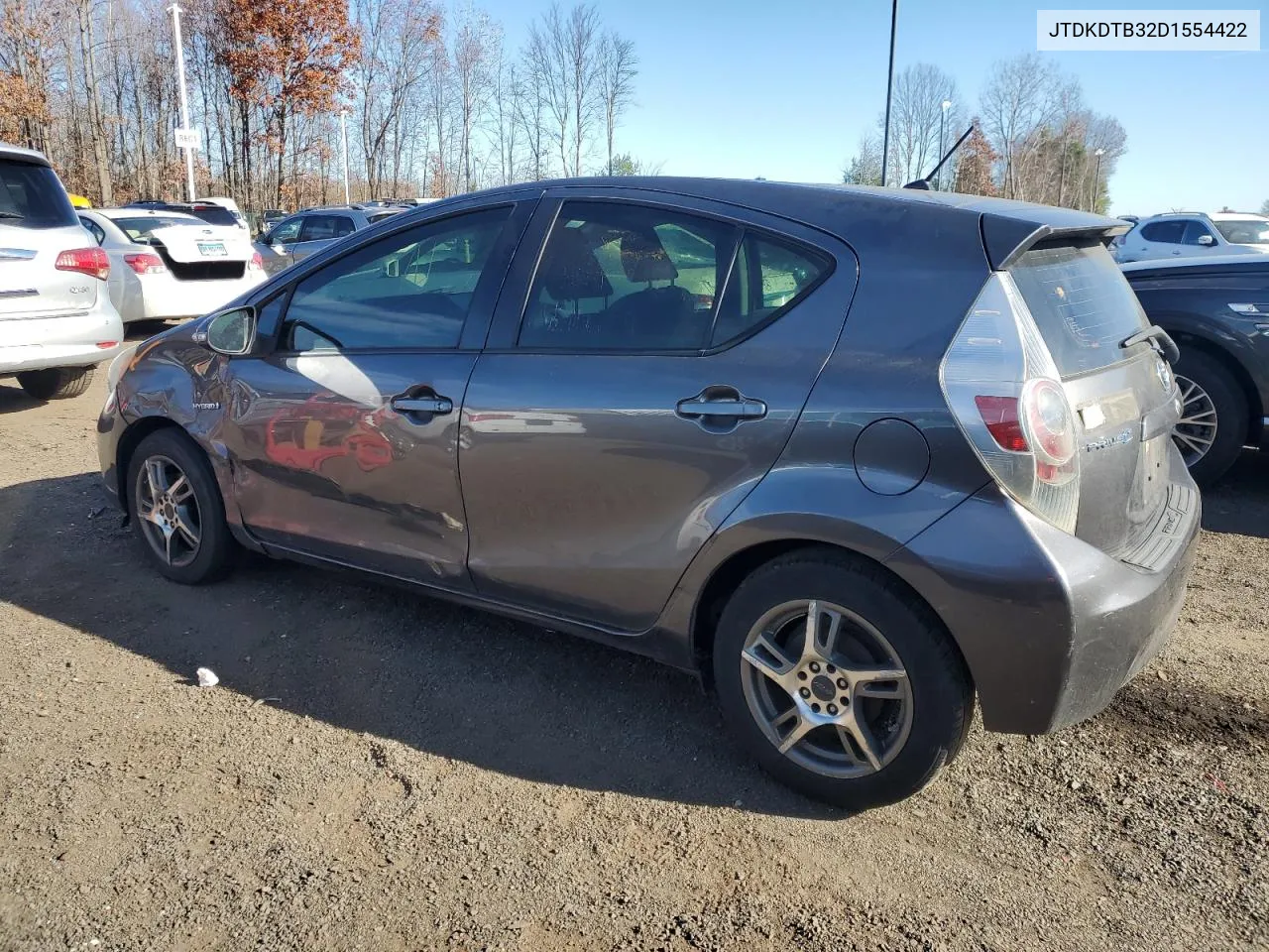 2013 Toyota Prius C VIN: JTDKDTB32D1554422 Lot: 80892694