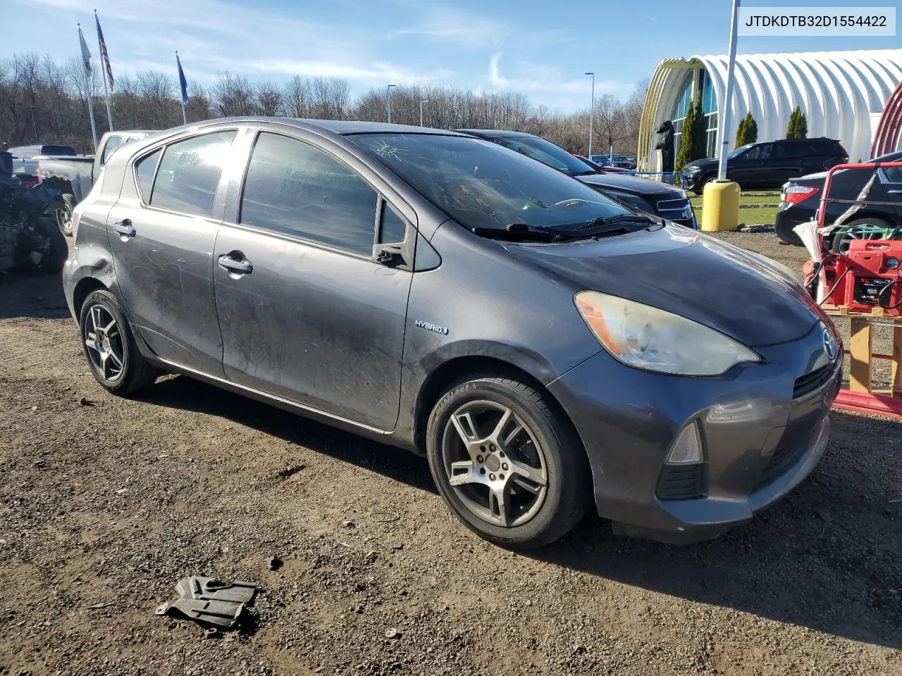 2013 Toyota Prius C VIN: JTDKDTB32D1554422 Lot: 80892694