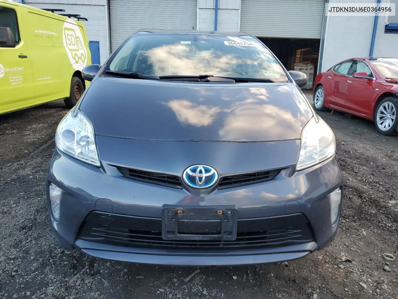 2014 Toyota Prius VIN: JTDKN3DU6E0364956 Lot: 36845754