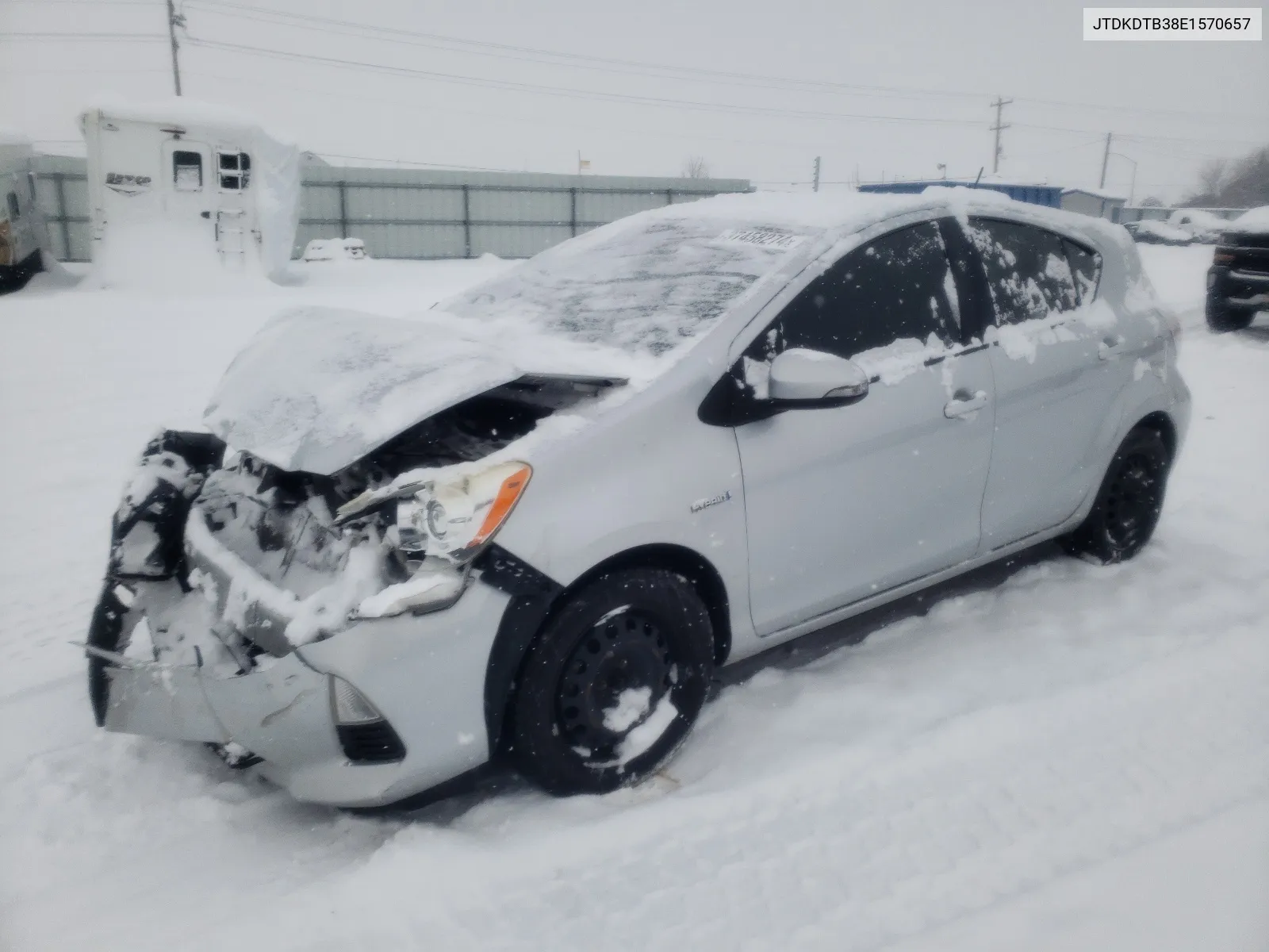 2014 Toyota Prius C VIN: JTDKDTB38E1570657 Lot: 37458274