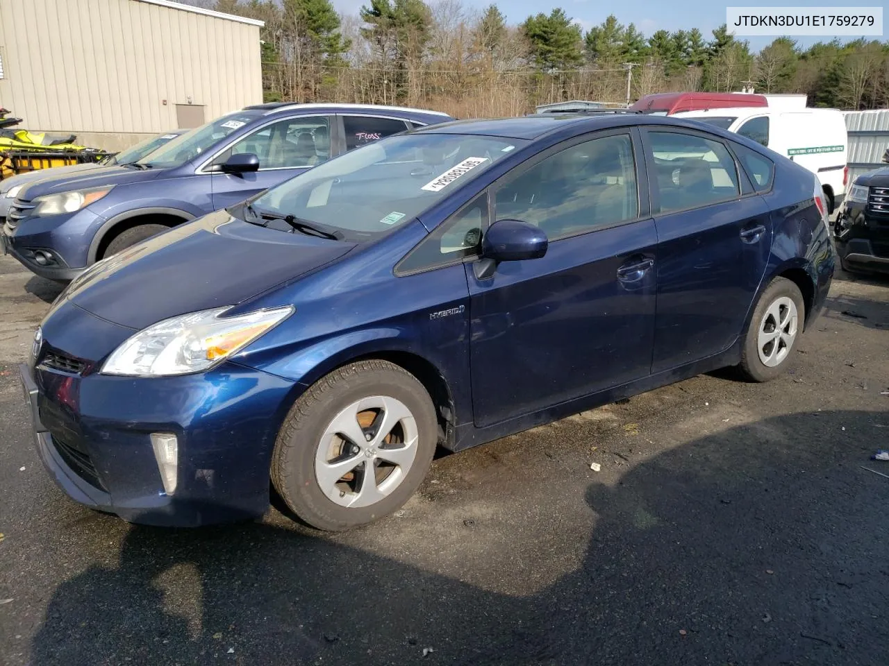 2014 Toyota Prius VIN: JTDKN3DU1E1759279 Lot: 50188084