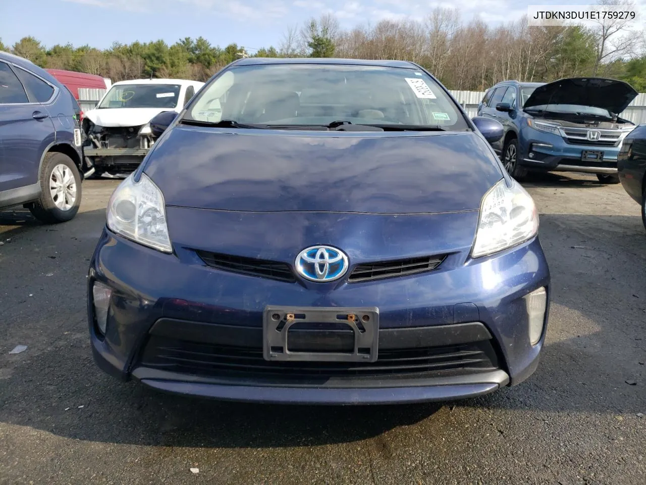 2014 Toyota Prius VIN: JTDKN3DU1E1759279 Lot: 50188084