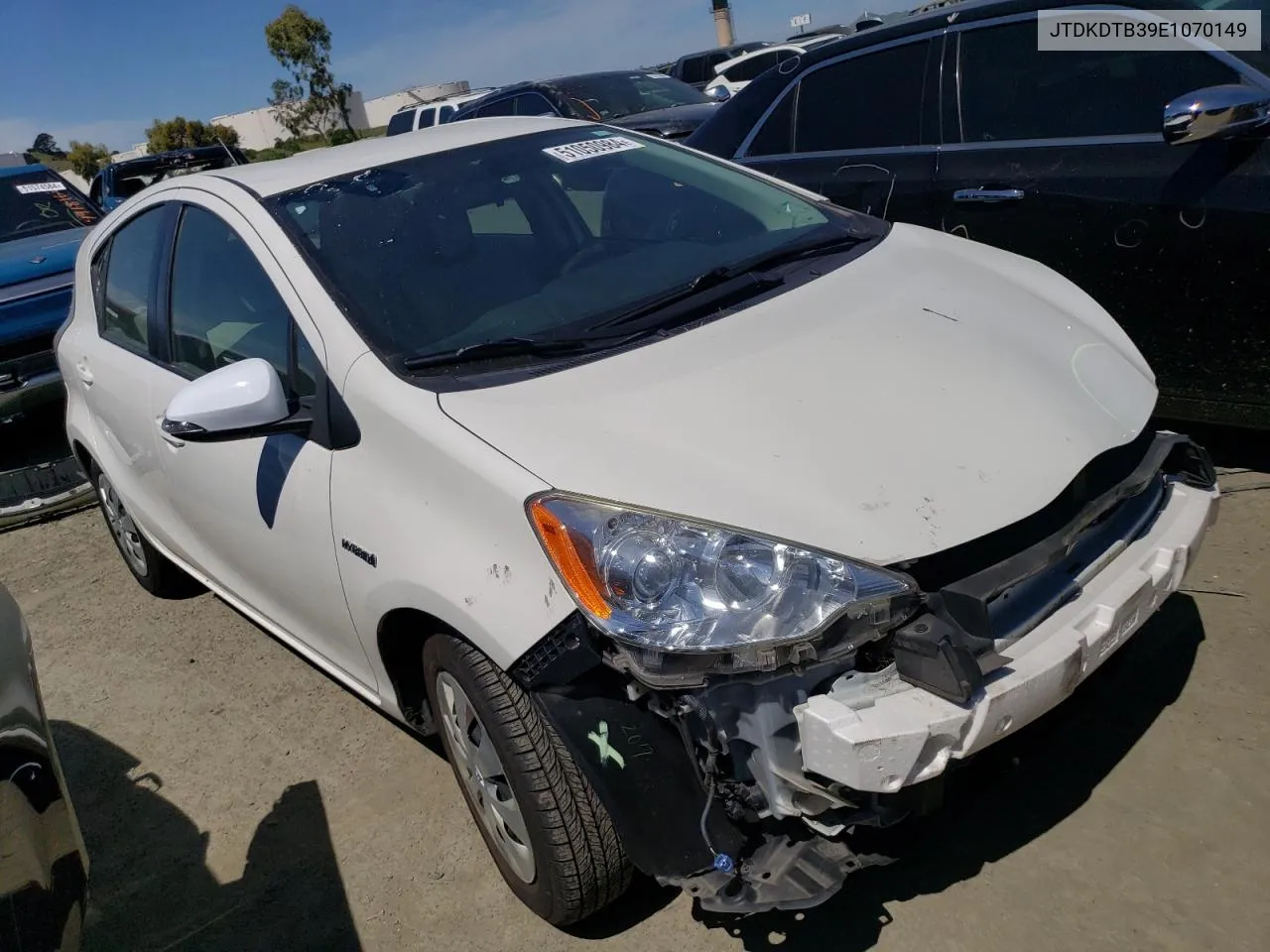 JTDKDTB39E1070149 2014 Toyota Prius C