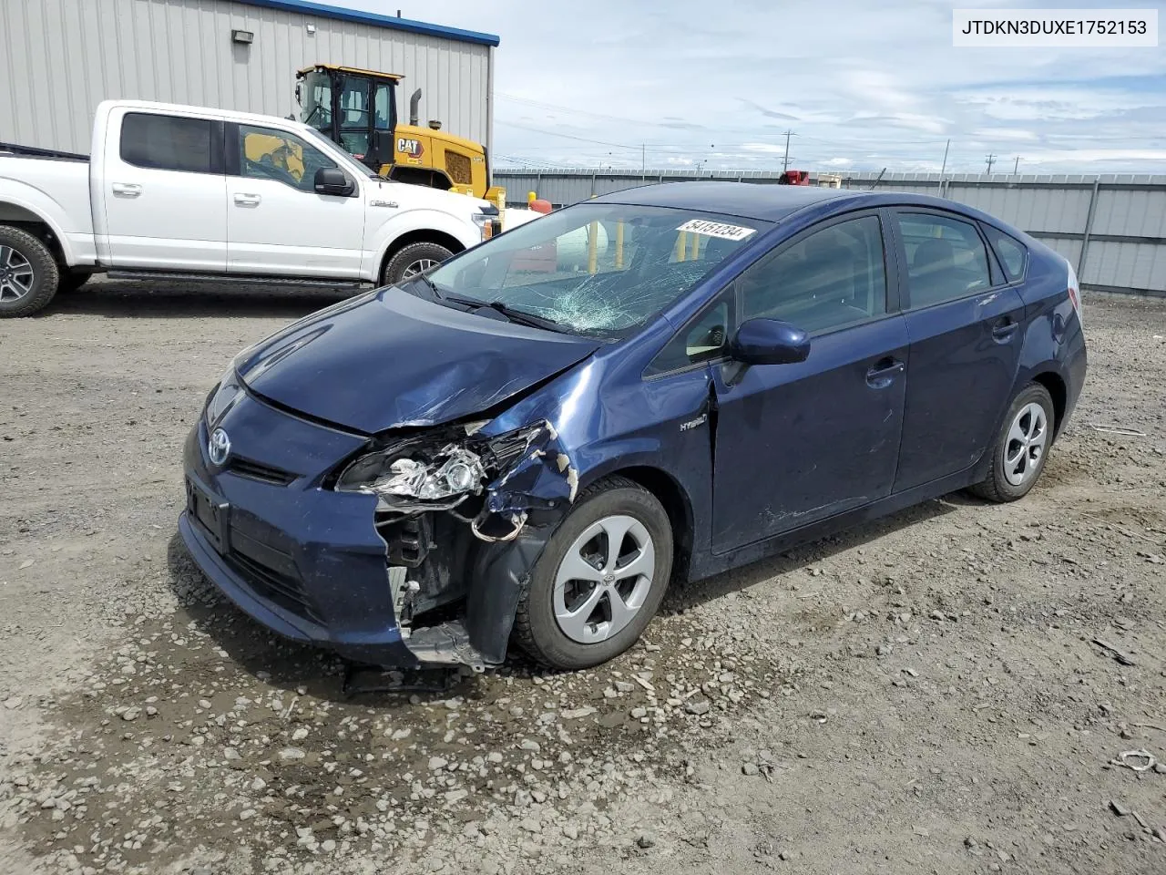 JTDKN3DUXE1752153 2014 Toyota Prius