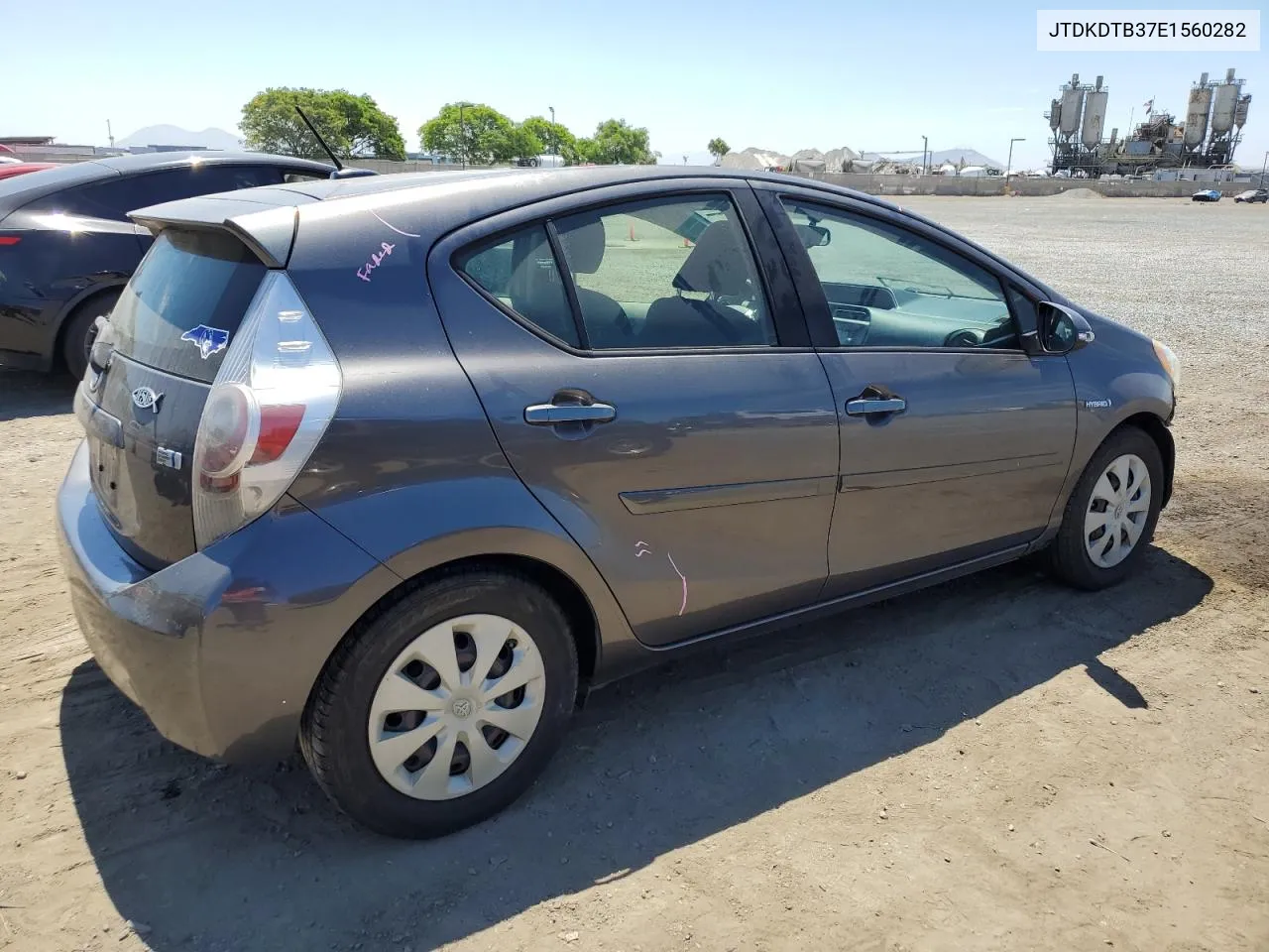 2014 Toyota Prius C VIN: JTDKDTB37E1560282 Lot: 59182614