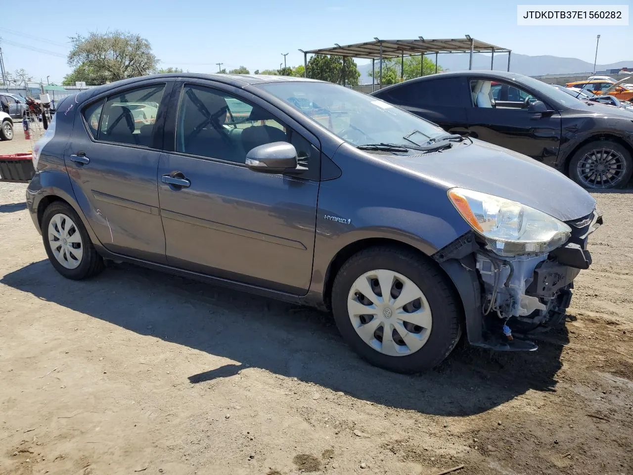 2014 Toyota Prius C VIN: JTDKDTB37E1560282 Lot: 59182614