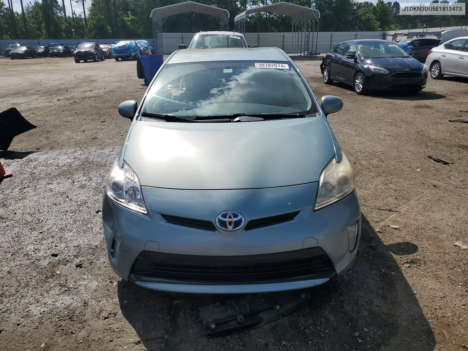 2014 Toyota Prius VIN: JTDKN3DU5E1813473 Lot: 59782074