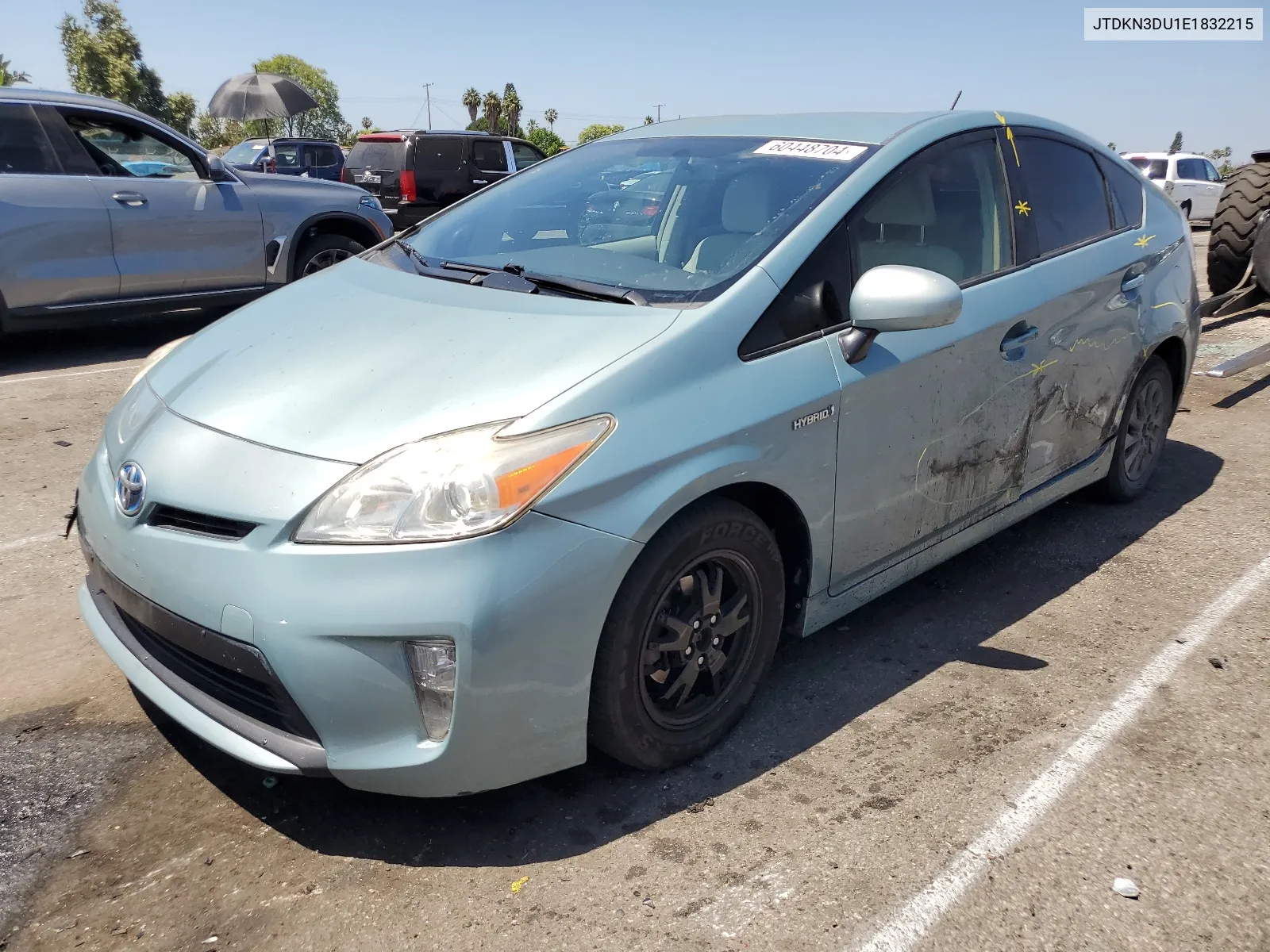 2014 Toyota Prius VIN: JTDKN3DU1E1832215 Lot: 60448704