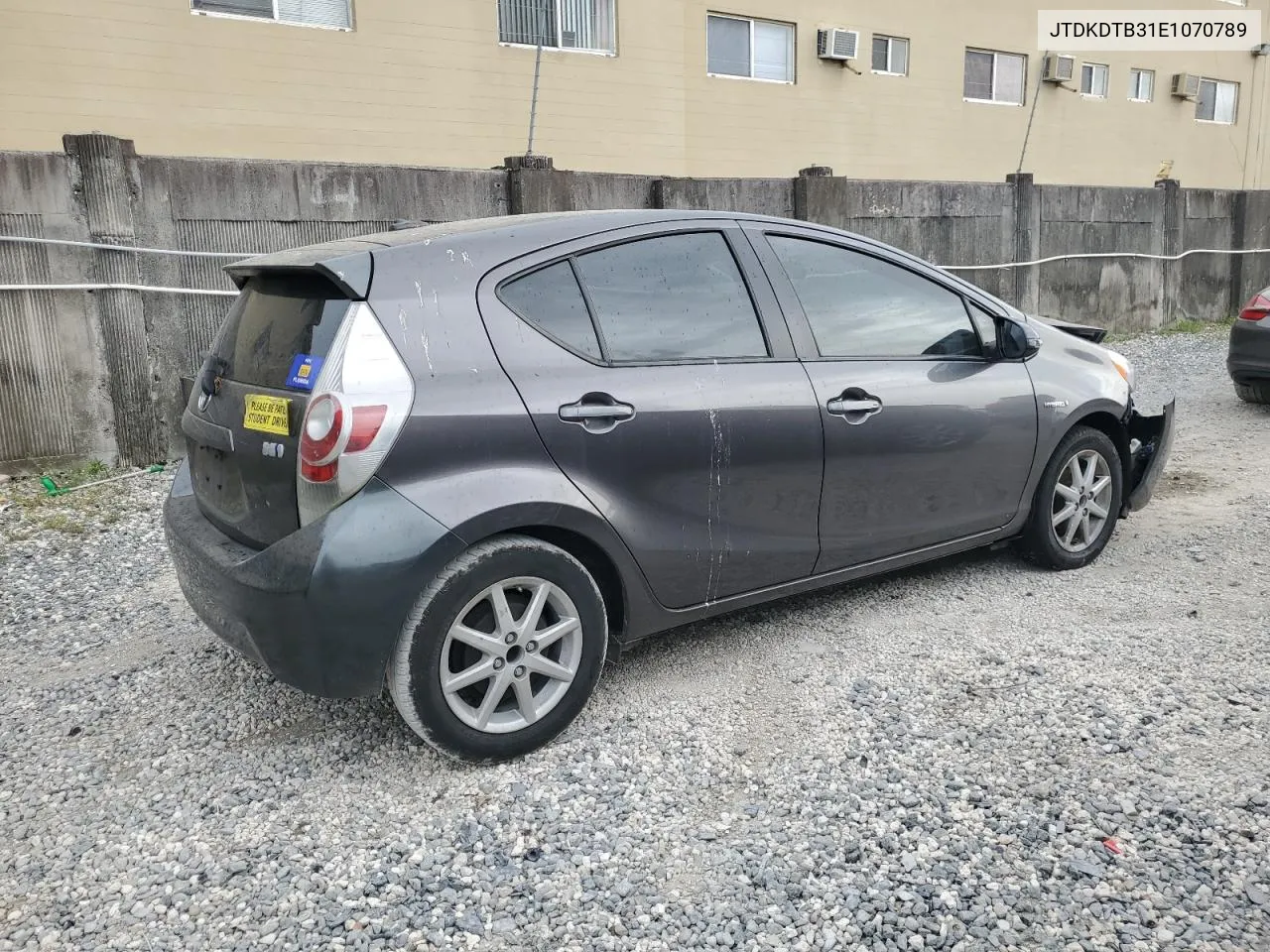 JTDKDTB31E1070789 2014 Toyota Prius C