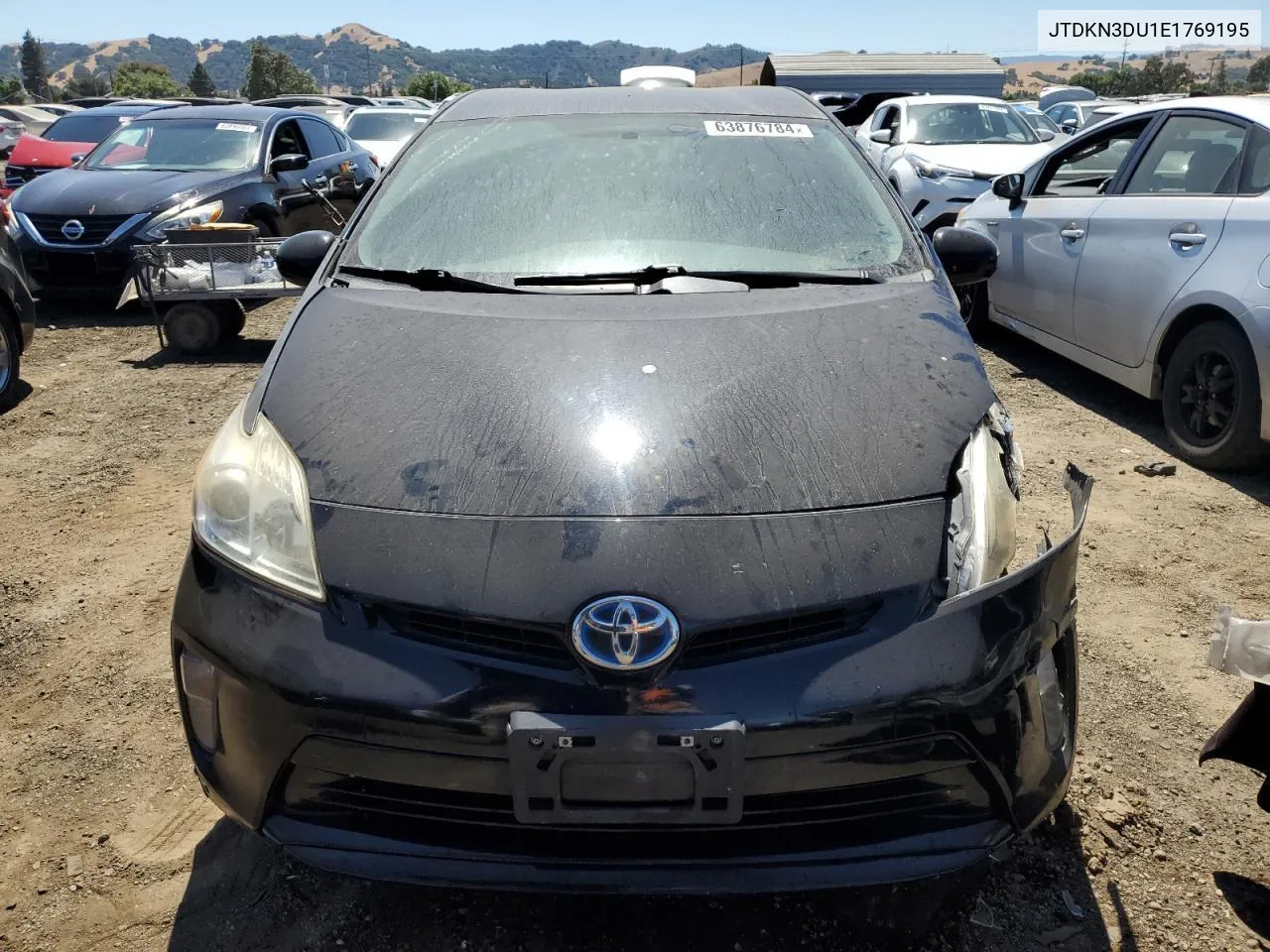 2014 Toyota Prius VIN: JTDKN3DU1E1769195 Lot: 63876784