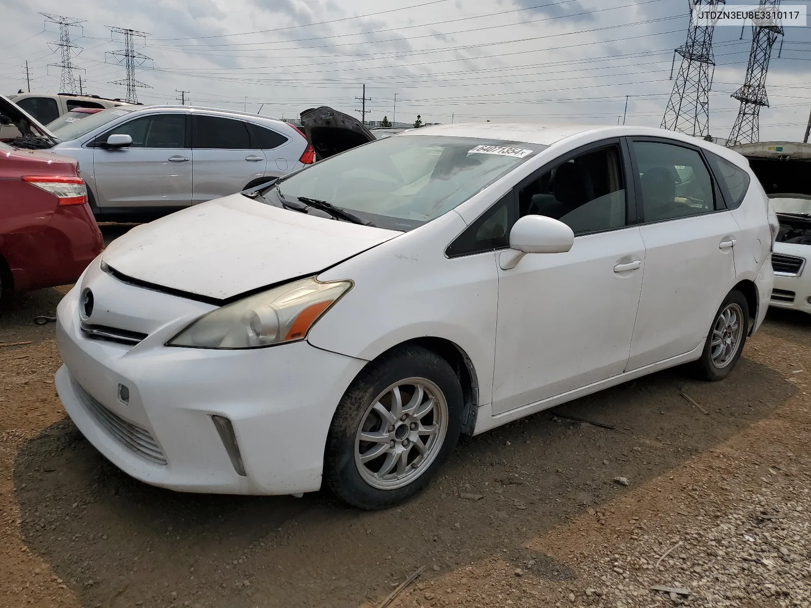 2014 Toyota Prius V VIN: JTDZN3EU8E3310117 Lot: 64071354