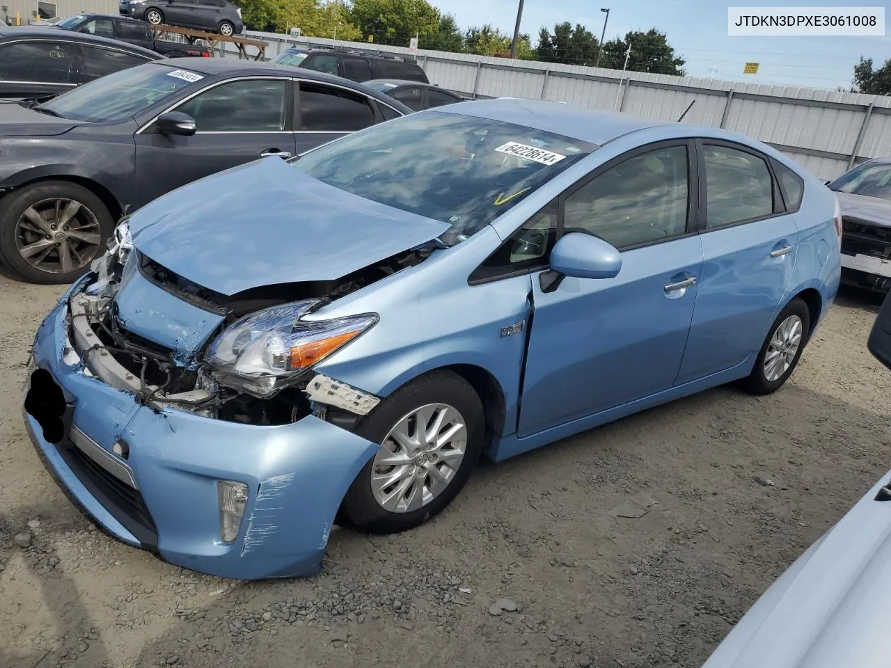 2014 Toyota Prius Plug-In VIN: JTDKN3DPXE3061008 Lot: 64228614