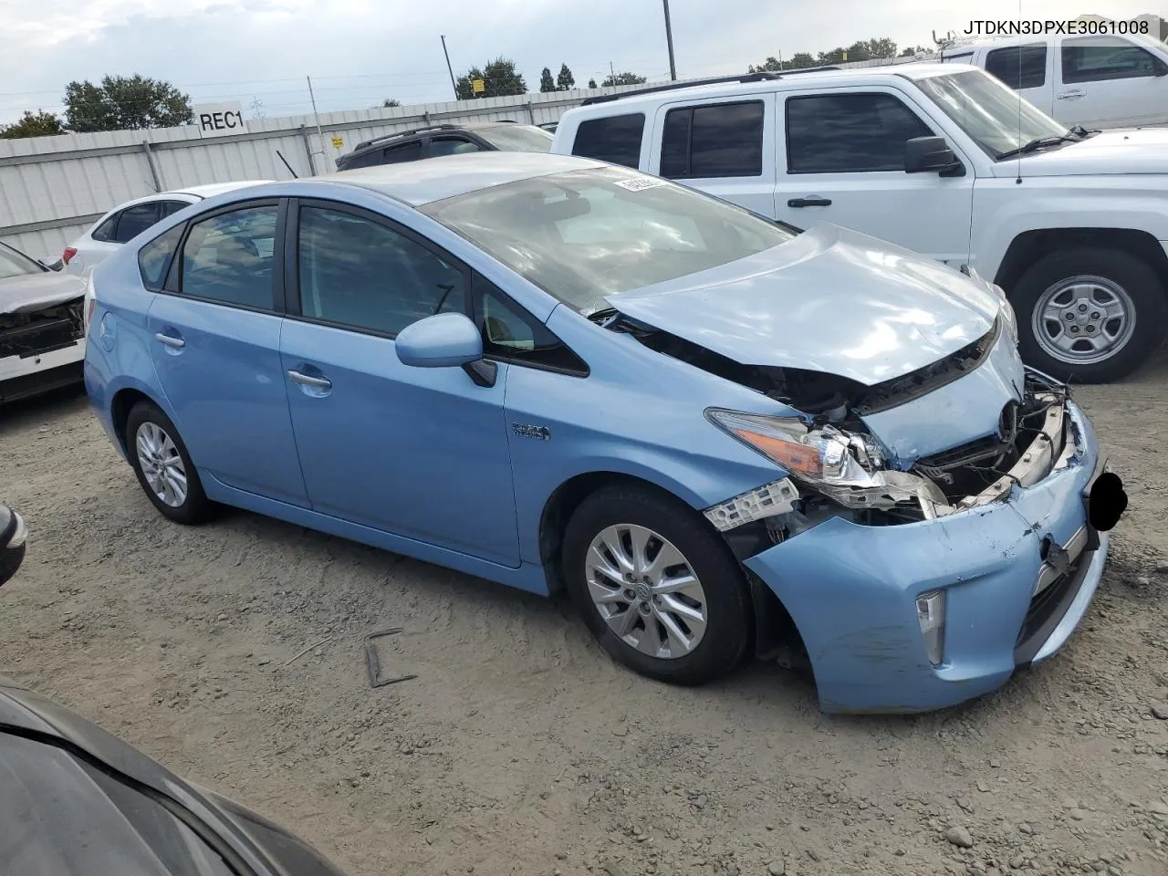 2014 Toyota Prius Plug-In VIN: JTDKN3DPXE3061008 Lot: 64228614