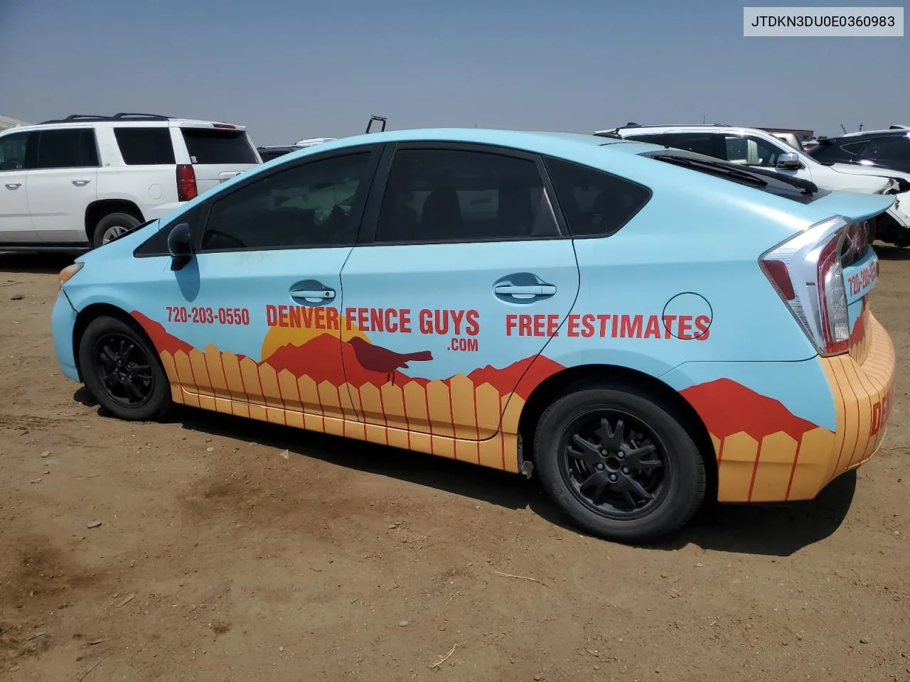 JTDKN3DU0E0360983 2014 Toyota Prius