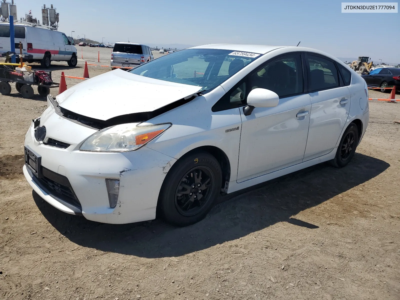 2014 Toyota Prius VIN: JTDKN3DU2E1777094 Lot: 65759434