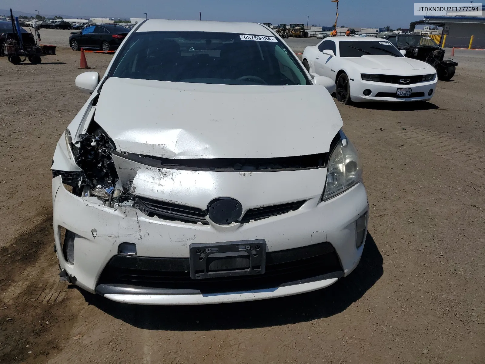 2014 Toyota Prius VIN: JTDKN3DU2E1777094 Lot: 65759434