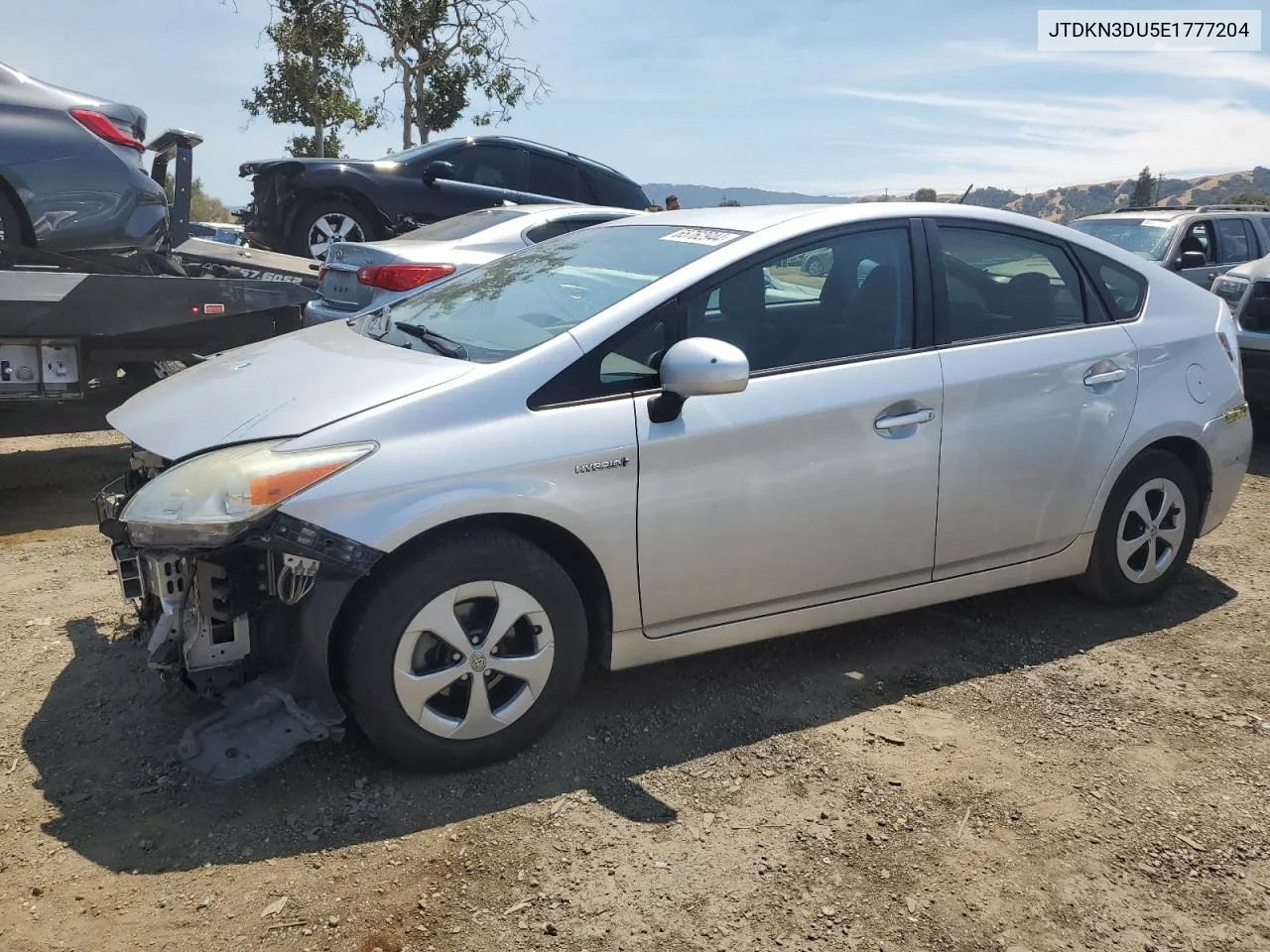 2014 Toyota Prius VIN: JTDKN3DU5E1777204 Lot: 65762944