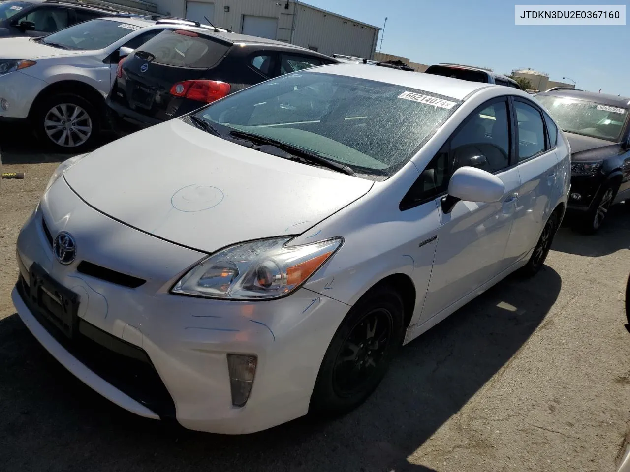 JTDKN3DU2E0367160 2014 Toyota Prius