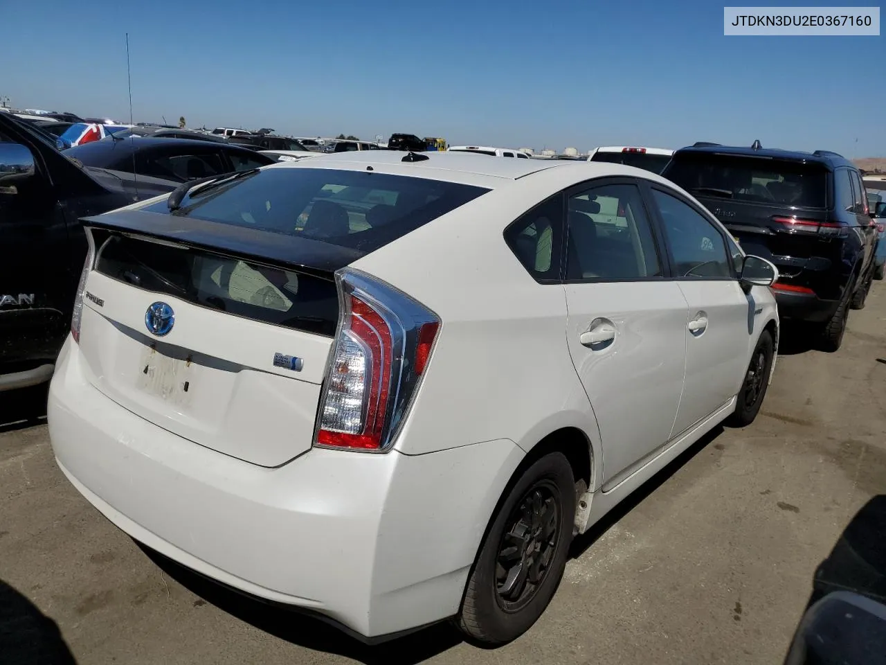 2014 Toyota Prius VIN: JTDKN3DU2E0367160 Lot: 66214074