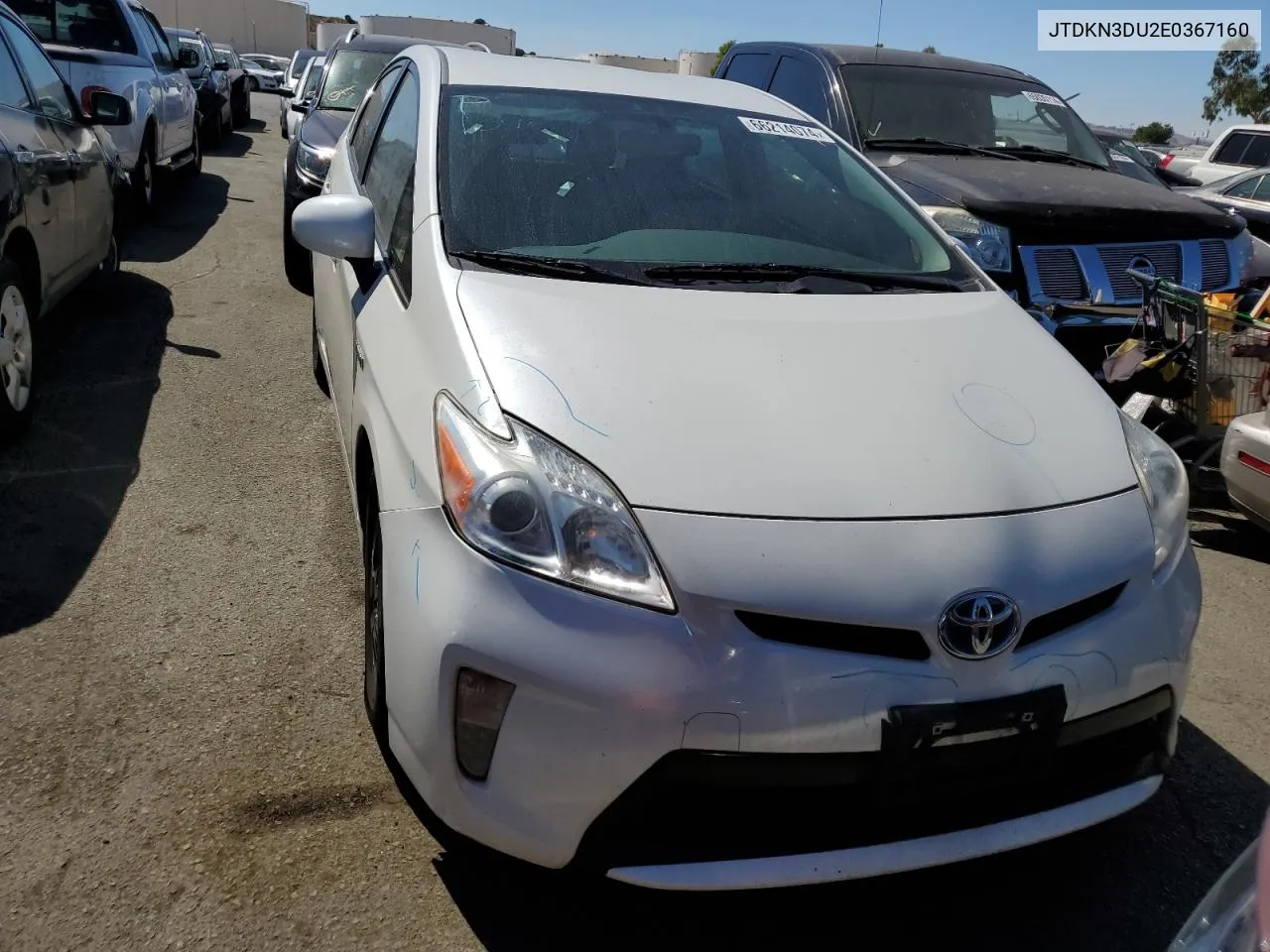 2014 Toyota Prius VIN: JTDKN3DU2E0367160 Lot: 66214074