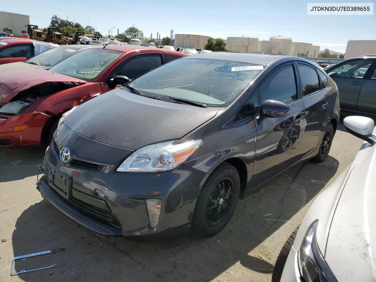 2014 Toyota Prius VIN: JTDKN3DU7E0389655 Lot: 66385424