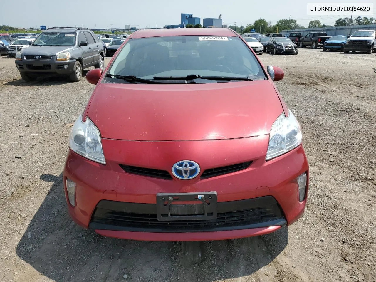 2014 Toyota Prius VIN: JTDKN3DU7E0384620 Lot: 66863234