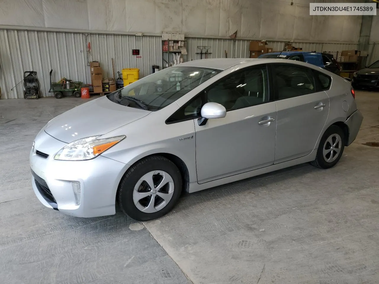 2014 Toyota Prius VIN: JTDKN3DU4E1745389 Lot: 66914664