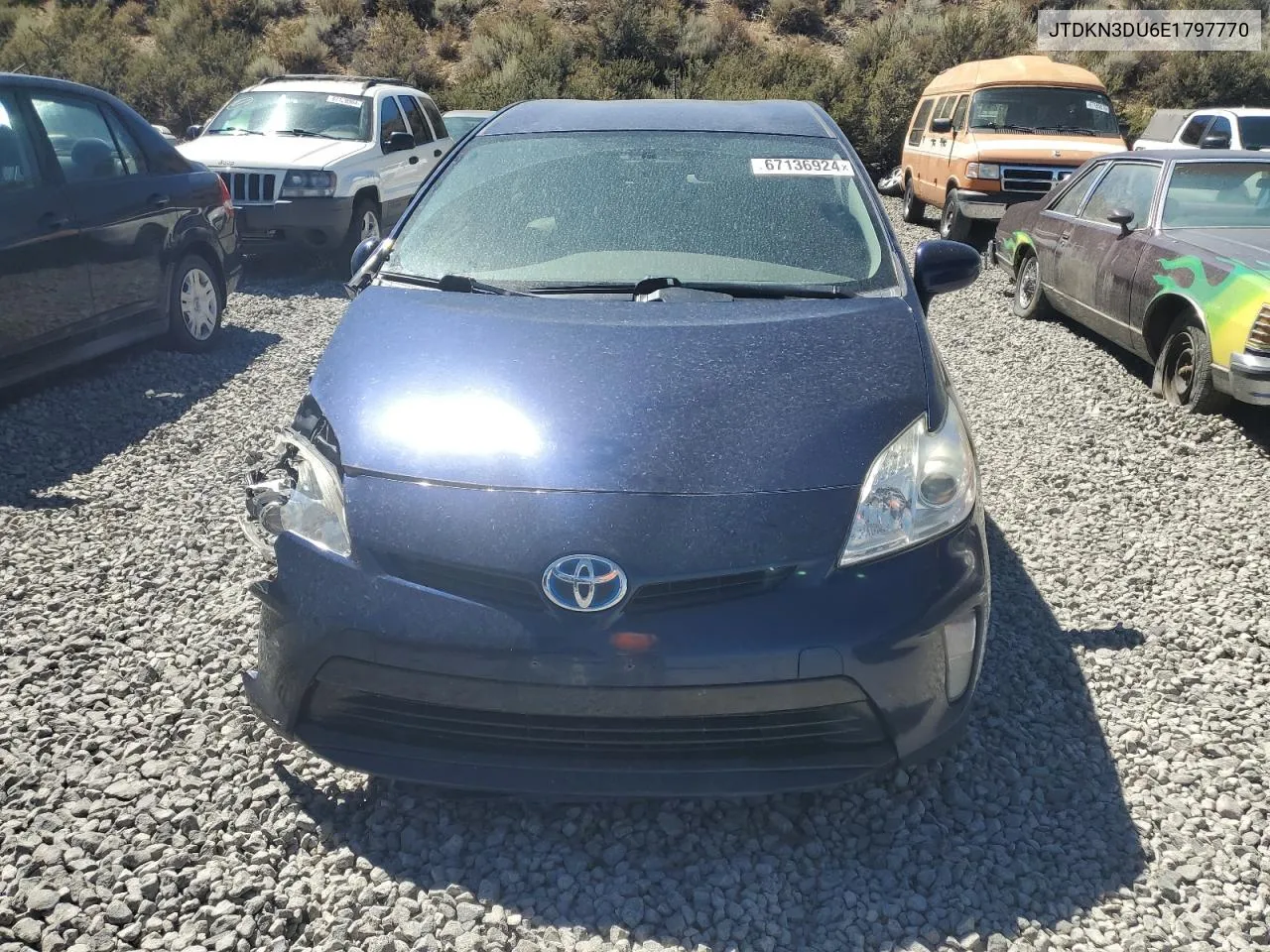 2014 Toyota Prius VIN: JTDKN3DU6E1797770 Lot: 67136924