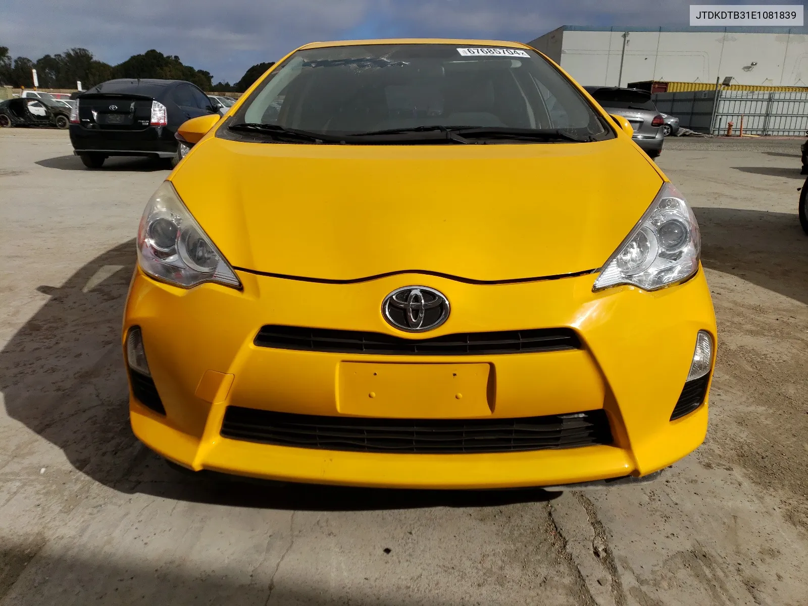 2014 Toyota Prius C VIN: JTDKDTB31E1081839 Lot: 67685704