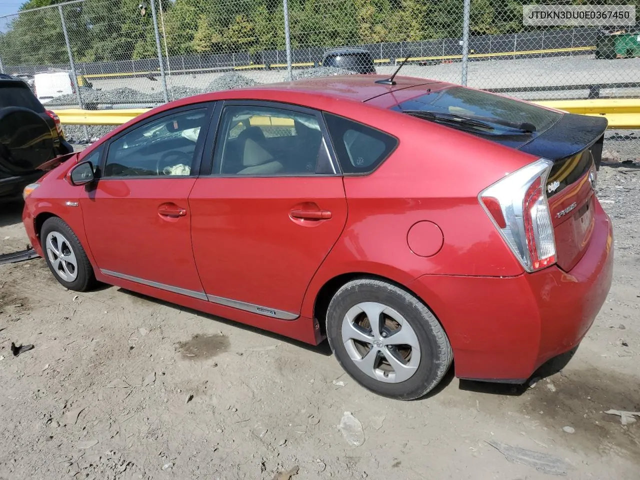 JTDKN3DU0E0367450 2014 Toyota Prius