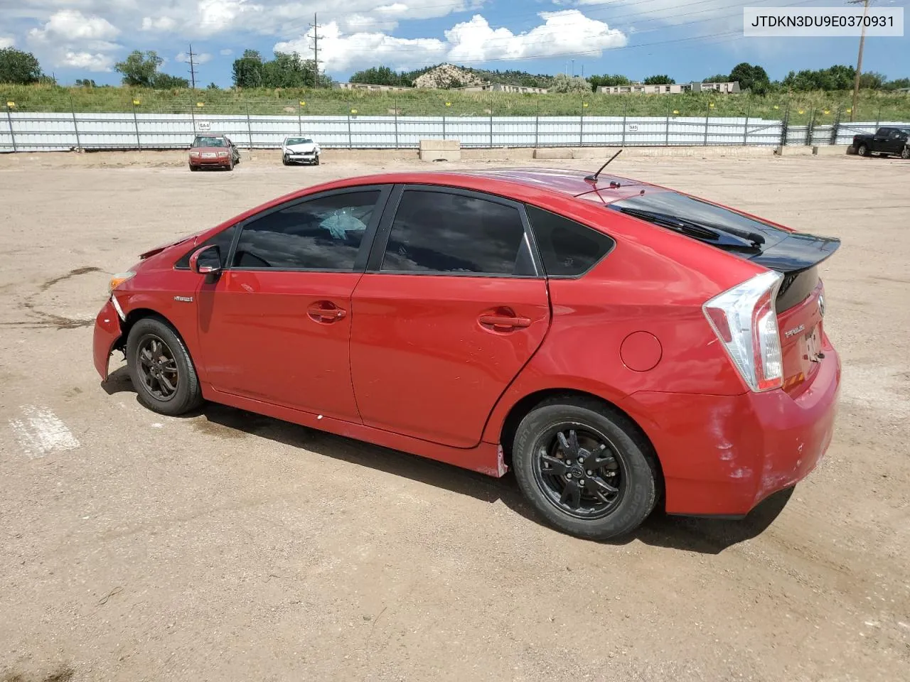 2014 Toyota Prius VIN: JTDKN3DU9E0370931 Lot: 68165914