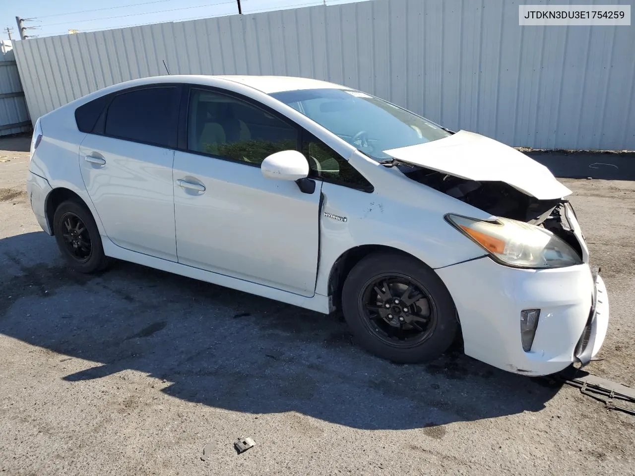 2014 Toyota Prius VIN: JTDKN3DU3E1754259 Lot: 68929674